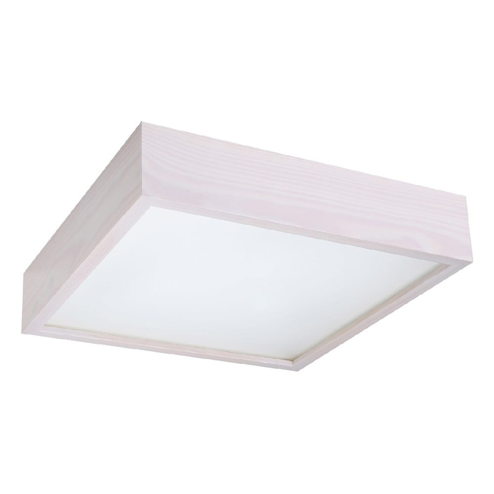 Fehér mennyezeti lámpa üveg búrával 38.5x38.5 cm Busha - Nice Lamps